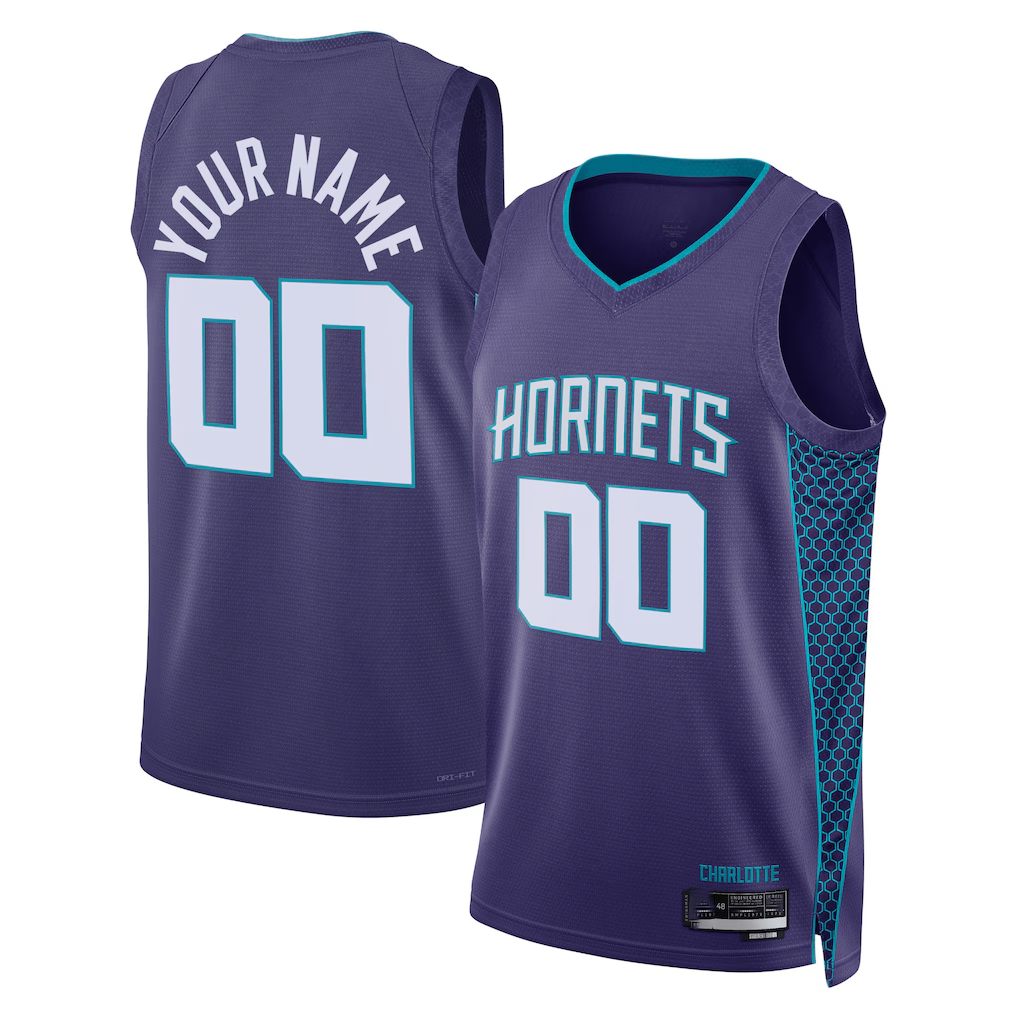 Moorv Custom C.Hornets Purple 202223 Swingman Jerseys - Statement Edition
