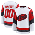 Moorv Custom C.Hurricanes White Away Premium Stitched Jerseys