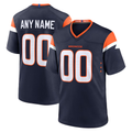 Moorv Custom D.Broncos Navy Alternate Mile High Collection Game Stitched Jerseys