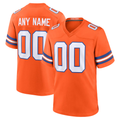 Moorv Custom D.Broncos Orange Mile High Collection 1977 Throwback Game Stitched Jerseys