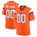 Moorv Custom D.Broncos Orange Team Game Stitched Jerseys