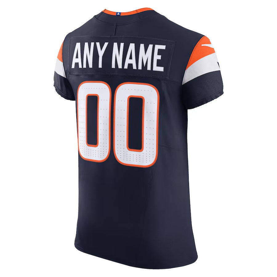 Moorv Custom D.Broncos Vapor F.U.S.E. Elite Navy Stitched Jerseys