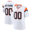 Moorv Custom D.Broncos White Game Stitched Jerseys
