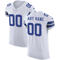 Pkot Custom D.Cowboys White Vapor Untouchable Elite Stitched Jerseys