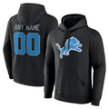 Moorv Custom D.Lions Black Pullover Hoodies Limited Any Name & Numbers Stitched Jerseys