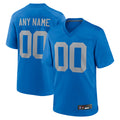 Moorv Custom D.Lions Blue Limted Game Alternate Stitched Jerseys