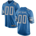 Moorv Custom D.Lions Blue Replica Game Stitched Jerseys