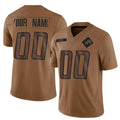 Moorv Custom D.Lions Brown Salute To Service Limited Stitched Jerseys