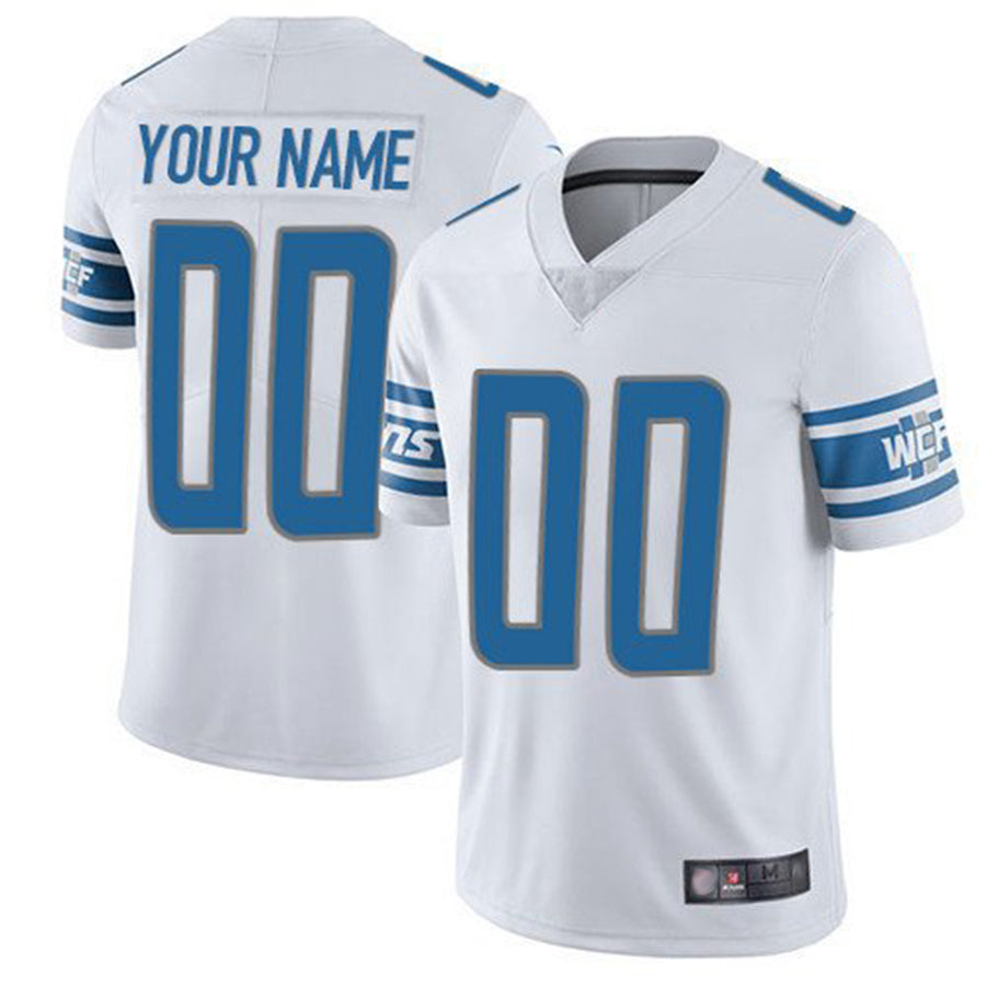 Moorv Custom D.Lions White Vapor F.U.S.E. Limited Game Stitched Jerseys