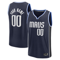 Moorv Custom D.Mavericks  Navy Fast Break Jerseys - Statement Edition