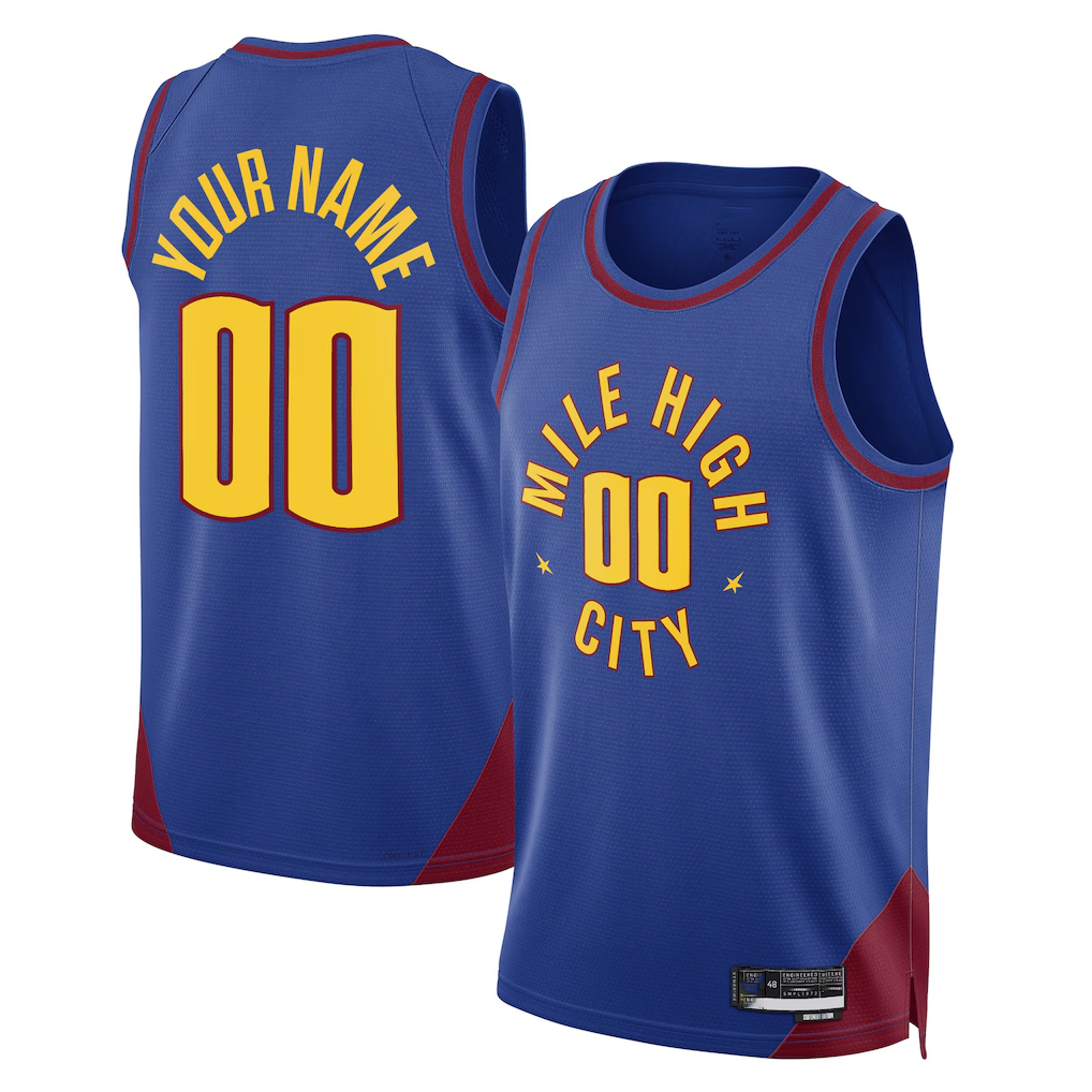 Moorv Custom D.Nuggets Blue 202223 Swingman Jerseys - Statement Edition