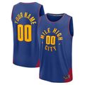 Moorv Custom D.Nuggets  Blue Fast Break Jerseys - Statement Edition