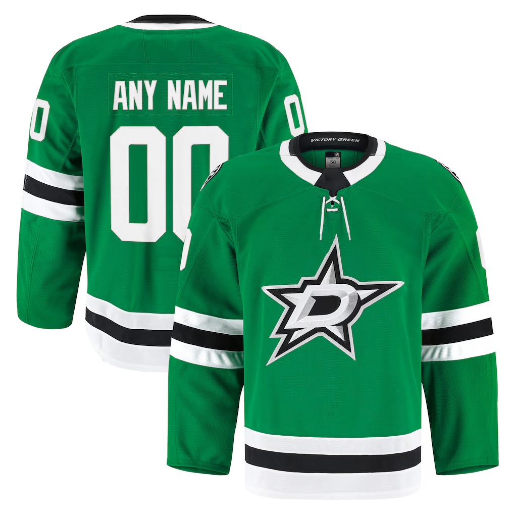 Moorv Custom D.Stars Kelly Green Home Authentic Pro Jerseys