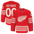 Moorv Custom DR.Wings Red Anniversary Authentic Pro Jerseys
