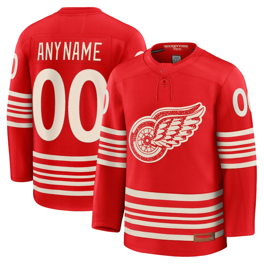 Moorv Custom DR.Wings Red Centennial Premium Jerseys