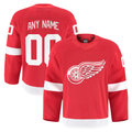 Moorv Custom DR.Wings Red Home Authentic Pro Jerseys
