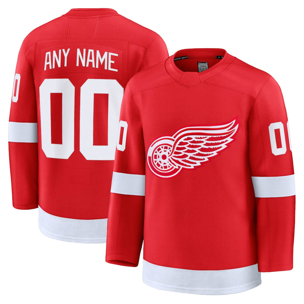 Moorv Custom DR.Wings Red Home Premium Jerseys
