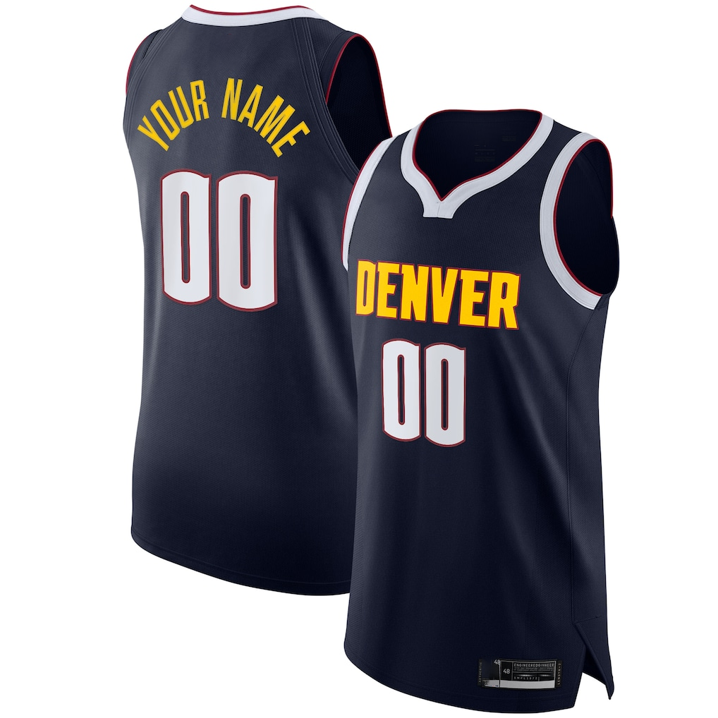 Moorv Custom D.Nuggets Navy 202021 Authentic Jerseys - Icon Edition
