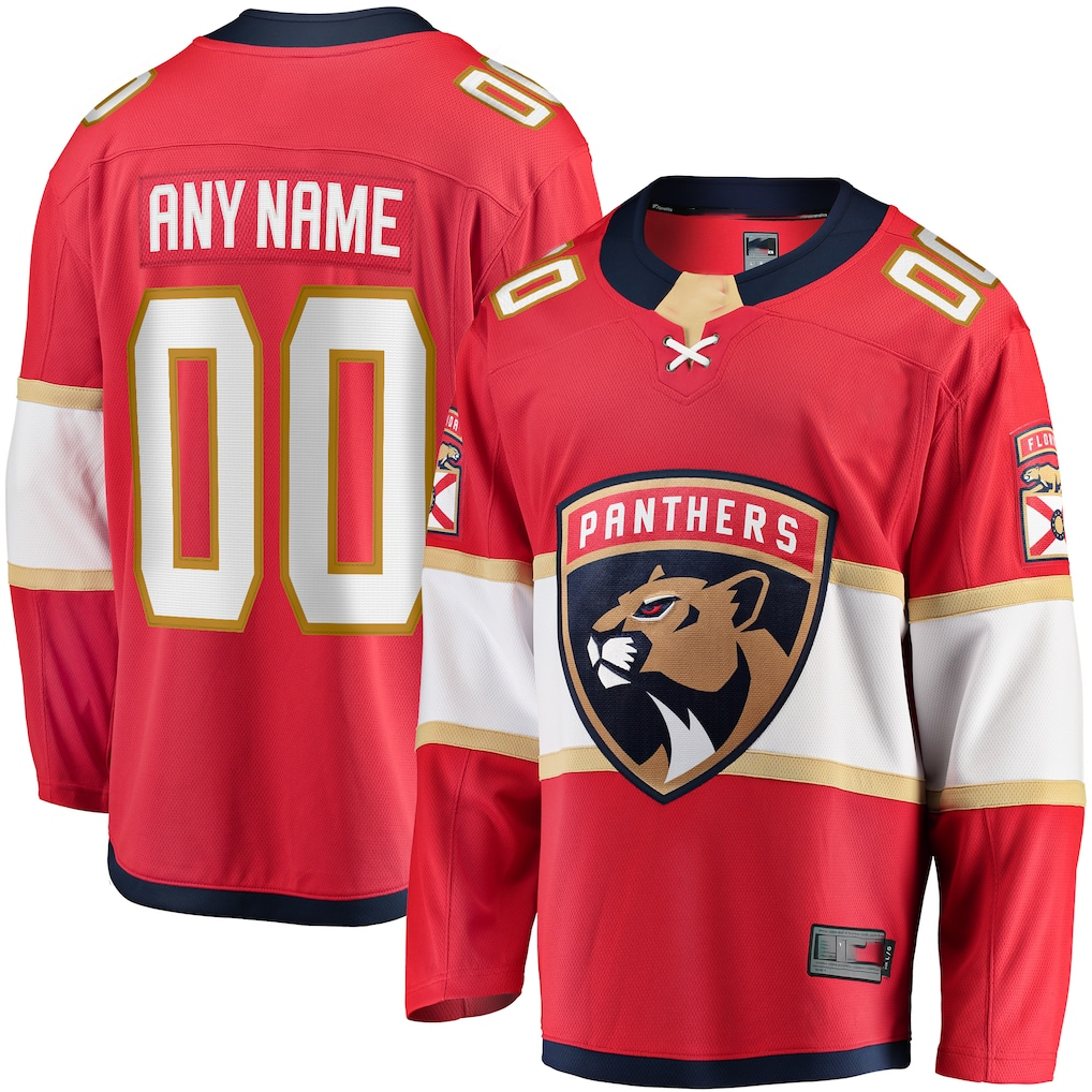 Moorv Custom F.Panthers Red Home Breakaway Jerseys