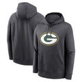 Moorv Custom GB.Packers Anthracite Pullover Hoodie Game Stitched Jerseys