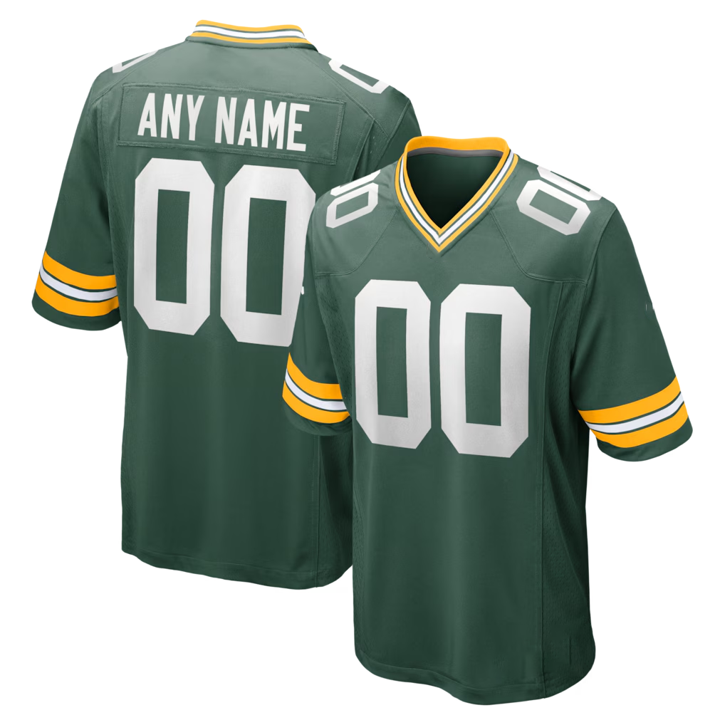 Moorv Custom GB.Packers Green Game Stitched Jerseys