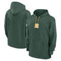 Moorv Custom GB.Packers Green Sideline Pullover Hoodie Stitched Jerseys