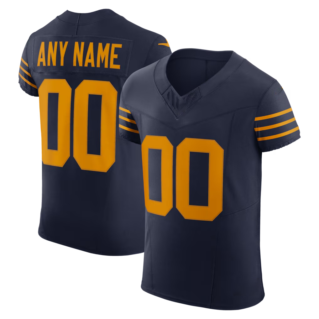 Moorv Custom GB.Packers Navy Alternate Vapor F.U.S.E. Elite Stitched Jerseys