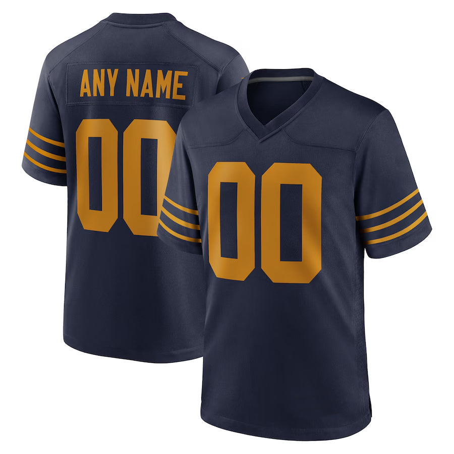 Moorv Custom GB.Packers Navy The 1923 Classic Game Stitched Jerseys