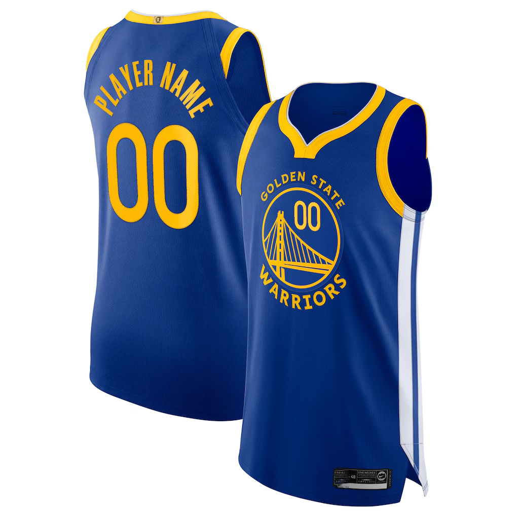 Moorv Custom GS.Warriors Blue 202021 Authentic Jerseys - Icon Edition