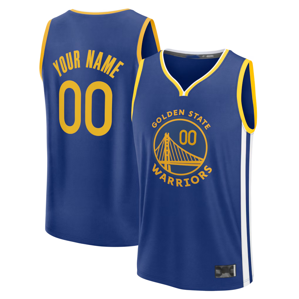 Moorv Custom GS.Warriors Royal Fast Break Jerseys - Icon Edition