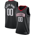 Moorv Custom H.Rockets Black Swingman Stitched Jerseys- Statement Edition