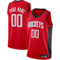 Moorv Custom H.Rockets Red Swingman Stitched Jerseys- Icon Edition