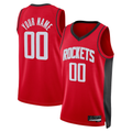 Moorv Custom H.Rockets Red Swingman Stitched Jerseys - Icon Edition