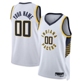 Moorv Custom I.Pacers White Swingman Jerseys - Association Edition