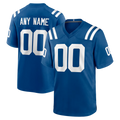 Moorv Custom IN.Colts Royal Game Stitched Jerseys