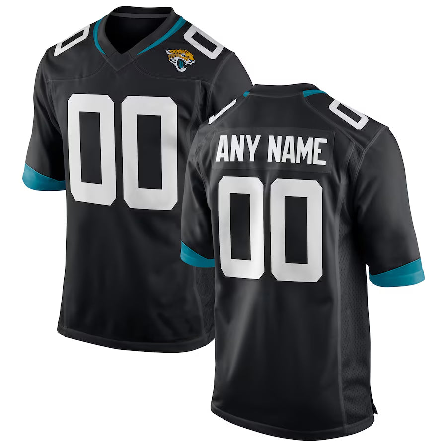Moorv Custom J.Jaguars Black Home Game Stitched Jerseys