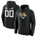 Moorv Custom J.Jaguars Black Pullover Hoodie Game Stitched Jerseys