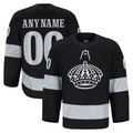 Moorv Custom LA.Kings Black Alternate Authentic Pro Jerseys