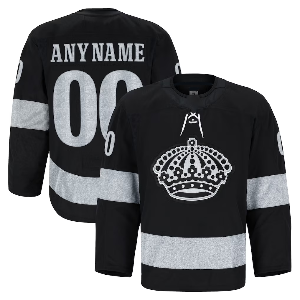 Moorv Custom LA.Kings Black Alternate Authentic Pro Jerseys