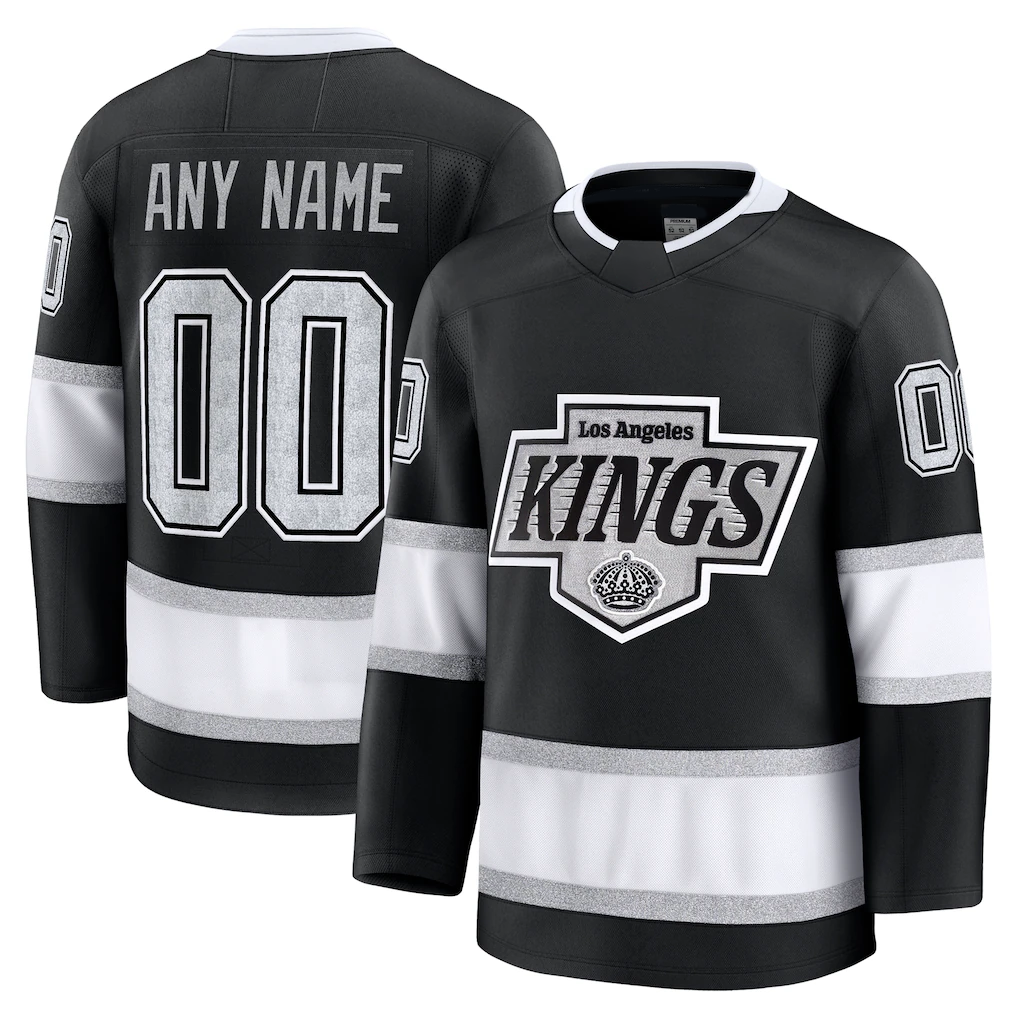 Moorv Custom LA.Kings Black Home Premium Jerseys