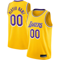 Moorv Custom LA.Lakers Gold 202021 Swingman Stitched Jerseys - Icon Edition
