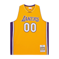 Moorv Custom LA.Lakers Mitchell & Ness x Playboi Carti Gold 1999-00 Swingman Stitched Jerseys