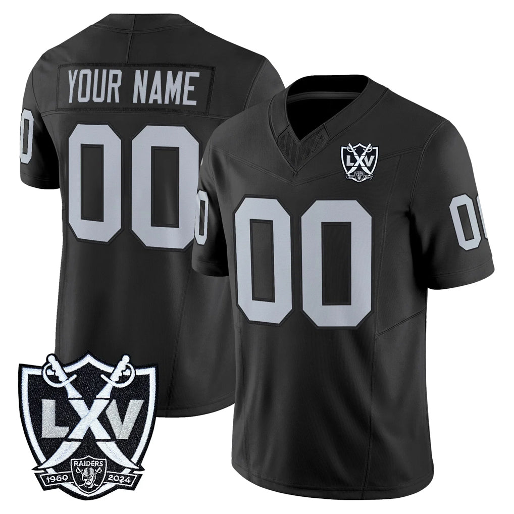 Moorv Custom LV.Raiders Black 2026 Vapor Limited Home Game Any Name & Numbers Stitched Jerseys