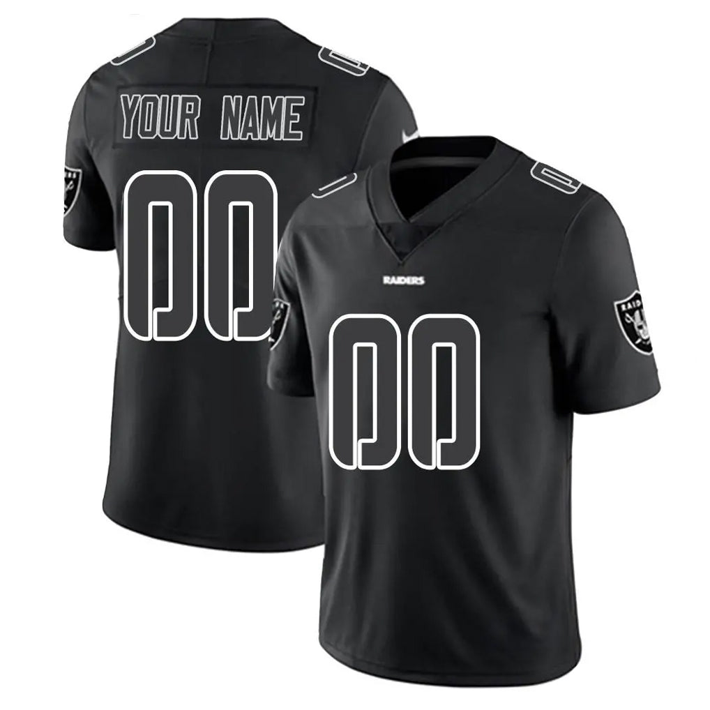 Moorv Custom LV.Raiders Black Limited Black Impact Home Game Any Name & Numbers Stitched Jerseys