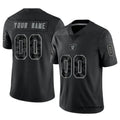 Moorv Custom LV.Raiders Black RFLCTV Limited Stitched Jerseys