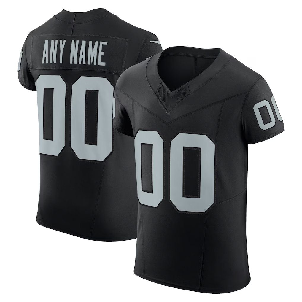 Moorv Custom LV.Raiders Black Vapor F.U.S.E. Elite Stitched Jerseys
