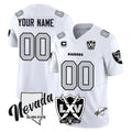 Moorv Custom LV.Raiders White 2026 Vapor Limited 65th Anniversary Home Game Any Name & Numbers Stitched Jerseys