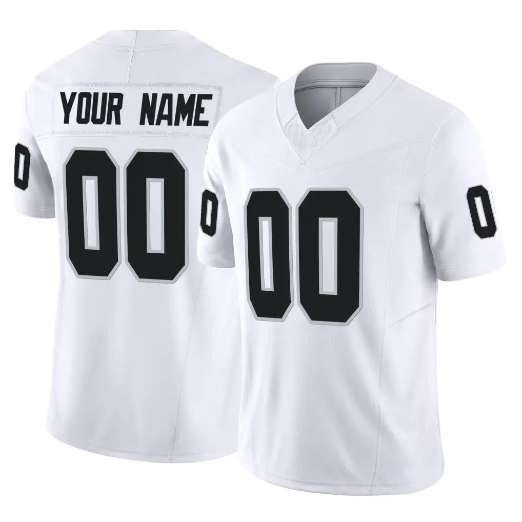 Moorv Custom LV.Raiders White Limited Vapor F.U.S.E. Home Game Any Name & Numbers Stitched Jerseys