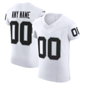 Moorv Custom LV.Raiders White Vapor F.U.S.E. Elite Stitched Jerseys