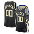 Moorv Custom M.Bucks Black 202223 Swingman Jerseys - Statement Edition